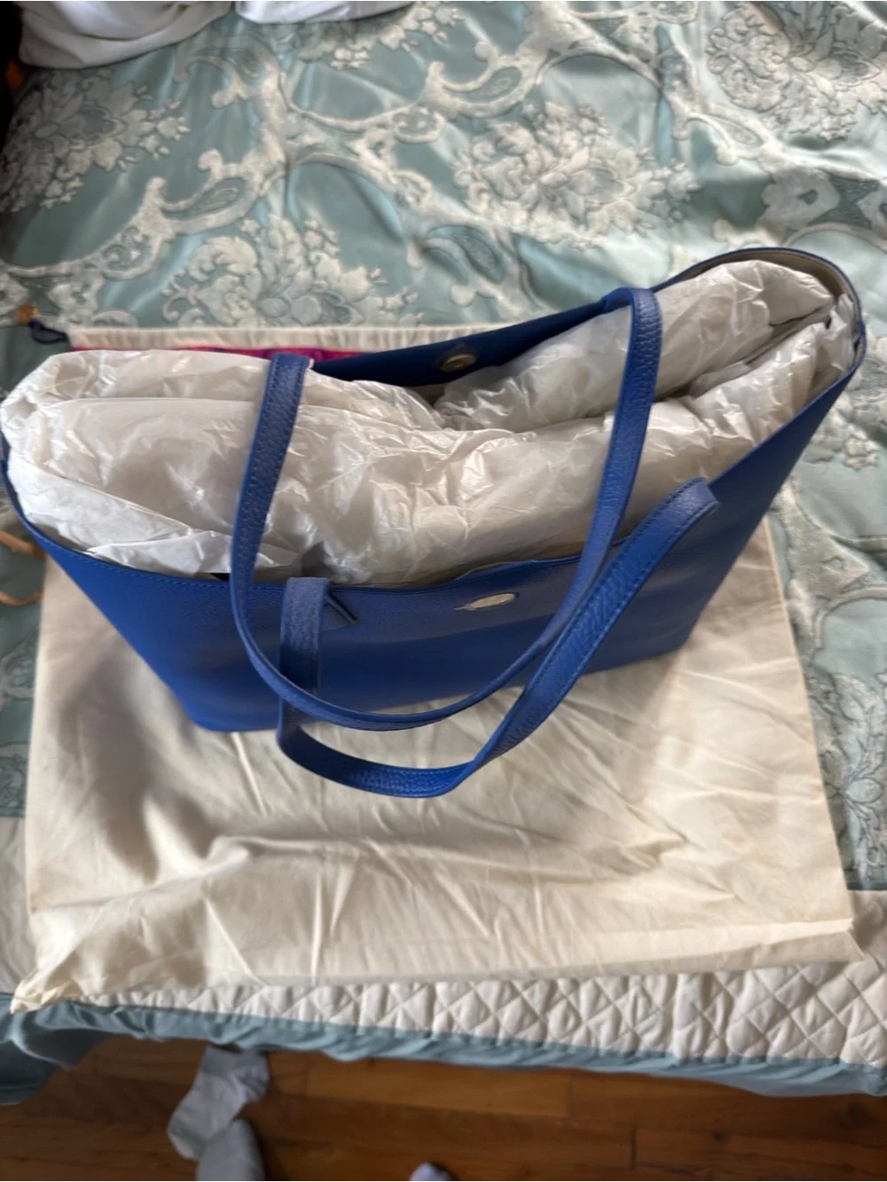 NWT PERRY TOTE BLUE